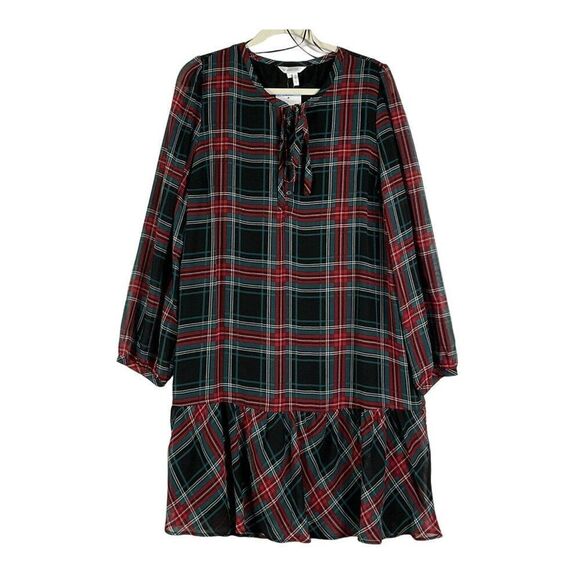 Draper James Rosanne Shift Dress in Georgia Plaid Belle Meade, NWT, Large - Picture 3 of 16